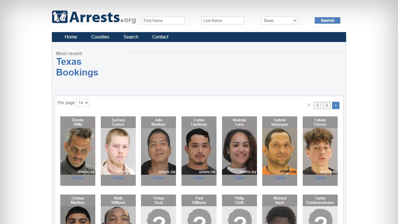 Texas Arrests and Inmate Search